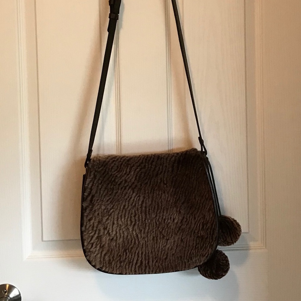NWT NEW Patricia Nash La Cruz Sherpa Saddle Bag